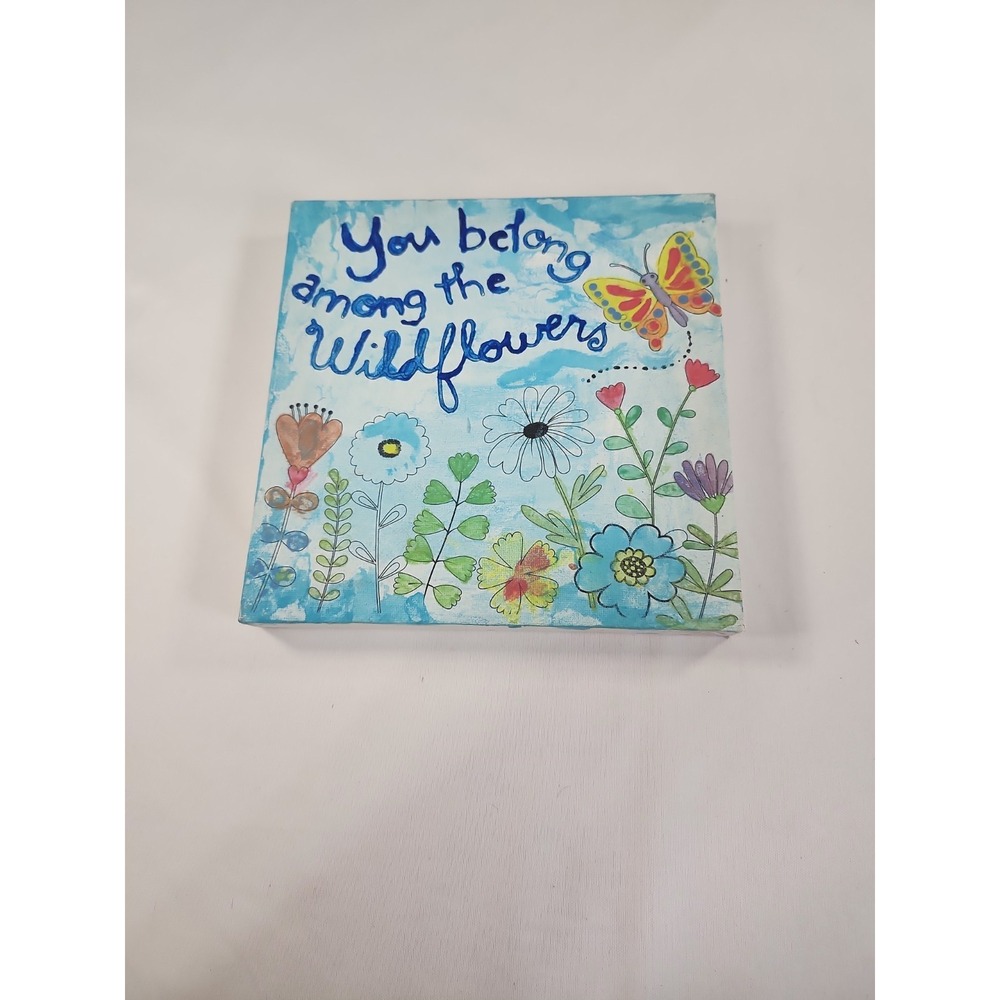 Tiny Crafts Handpainted You Belong Among The Wildflowers Painting